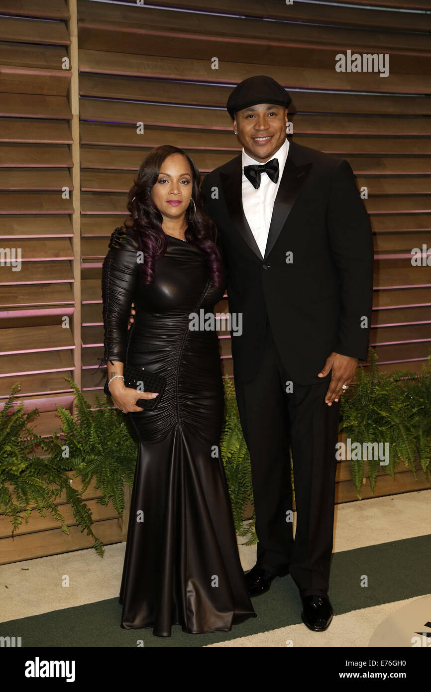 2014 Vanity Fair Oscar Party im Sunset Tower West Hollywood mit statt: Simone Johnson, LL Cool J wo: Los Angeles, California, Vereinigte Staaten von Amerika bei: 2. März 2014 Stockfoto