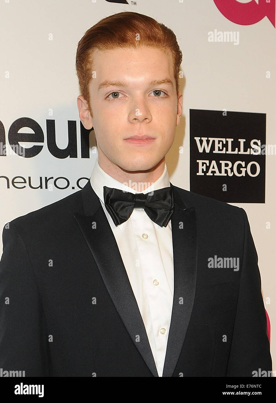 22. Annual Elton John AIDS Foundation Academy Awards Viewing/After-Party - Ankünfte mit: Cameron Monaghan Where: West Hollywood, Kalifornien, Vereinigte Staaten, wann: 2. März 2014 Stockfoto