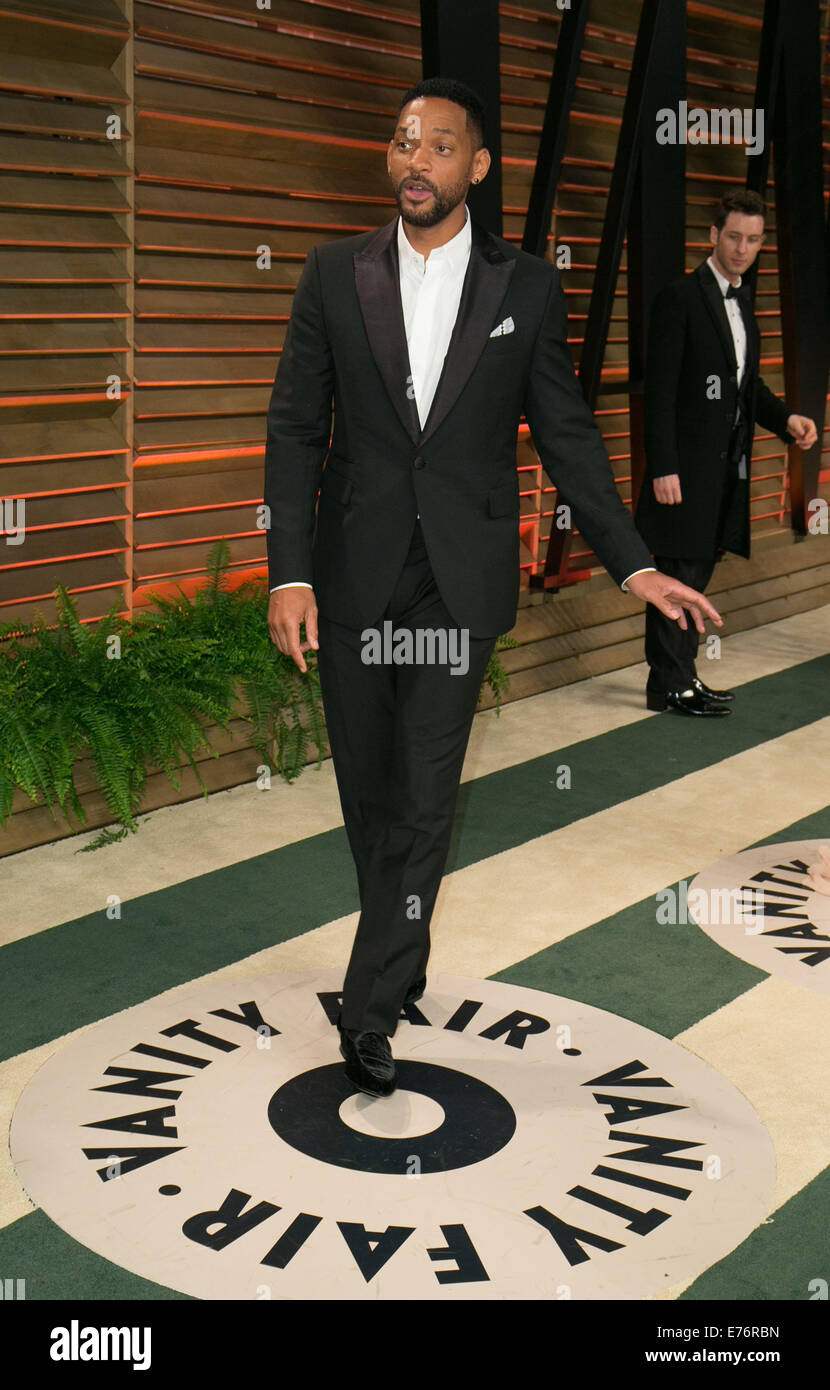Vanity Fair Oscar Party - Ankünfte mit: Will Smith wo: Los Angeles, California, Vereinigte Staaten von Amerika bei: 2. März 2014 Stockfoto