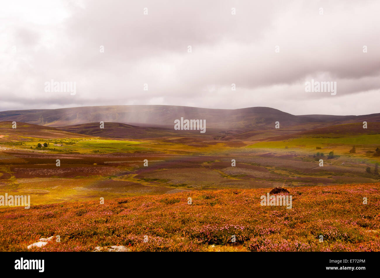 Regenbogen in den schottischen highlands Stockfoto