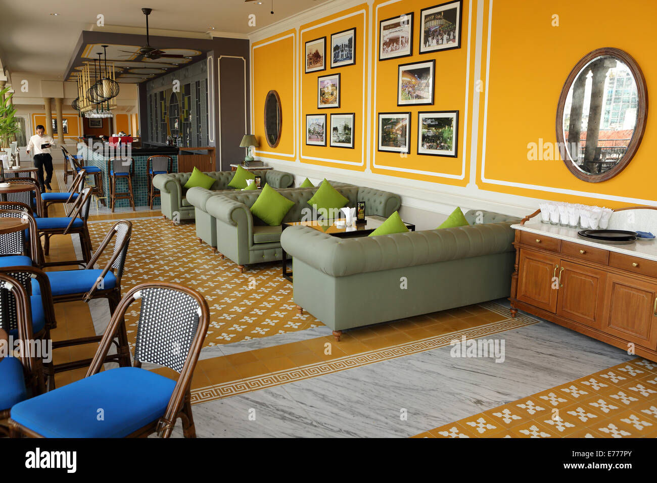 Garten Bar auf der Dachterrasse des Rex Hotels in Ho-Chi-Minh-Stadt, Vietnam. Stockfoto