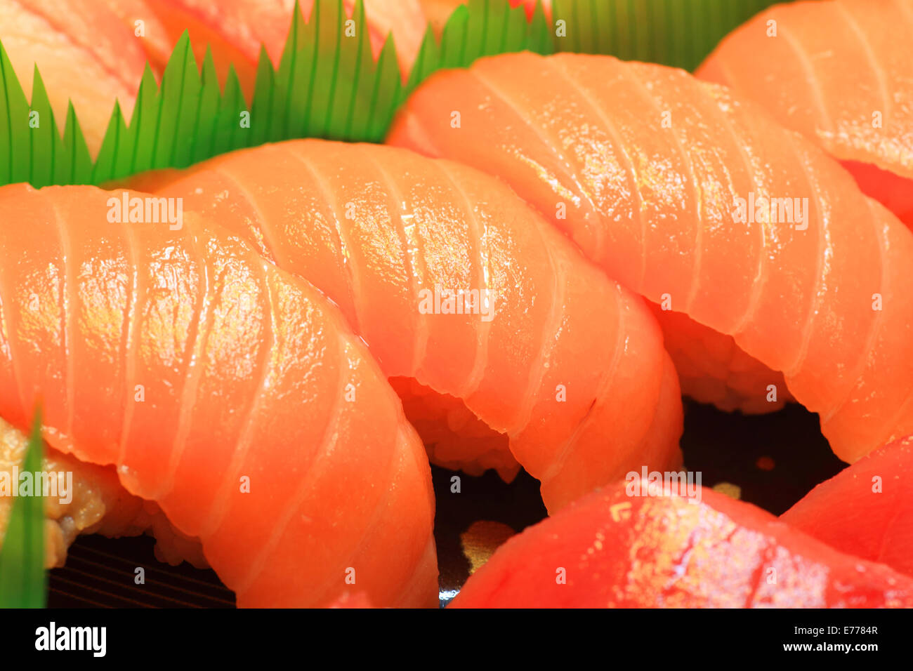 Echte japanische Sushi Essen in Japan Stockfoto