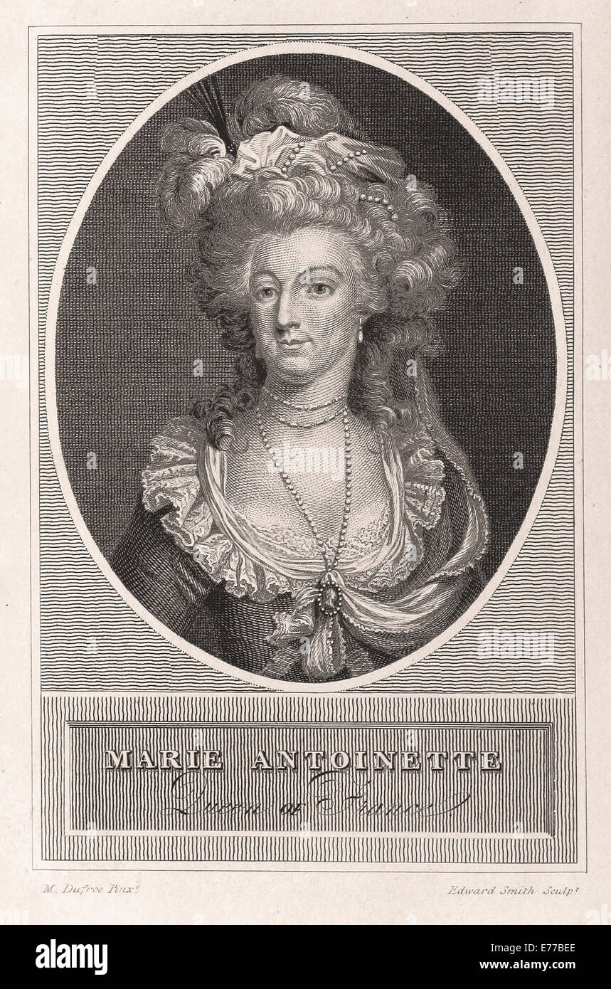Marie Königin von Frankreich britische Gravur XIX