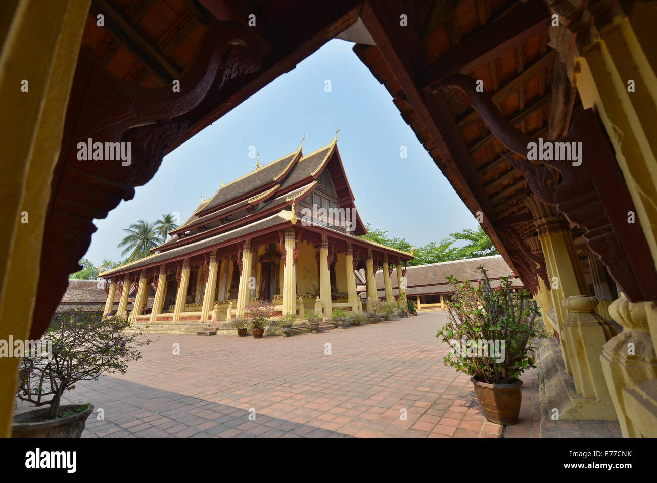 Wat Si Saket, Vientiane, Laos Stockfoto