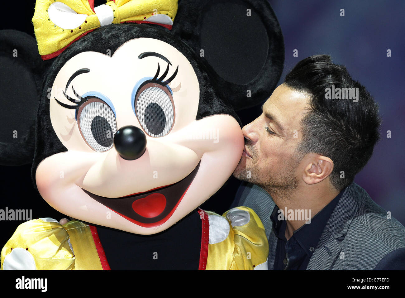Peter Andre besucht ein Disney On Ice-Fototermin mit: Peter Andre Where: Leeds, Vereinigtes Königreich bei: 6. März 2014 Stockfoto