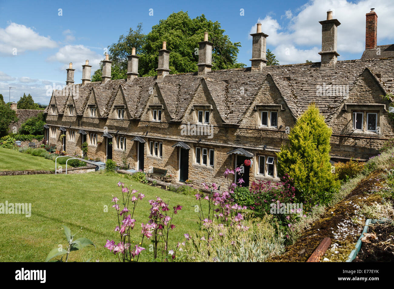 Armenhäuser, Church Street, Chipping Norton, Oxfordshire Stockfoto