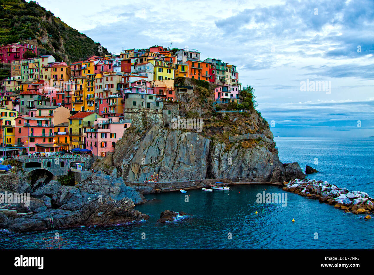Manarola, Cinque Terre, Italien Stockfoto