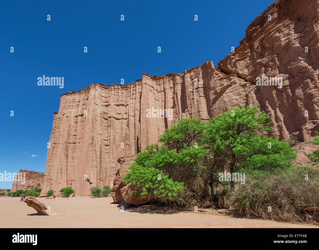 Klippen, Talampaya Nationalpark, La Rioja, Argentinien Stockfoto