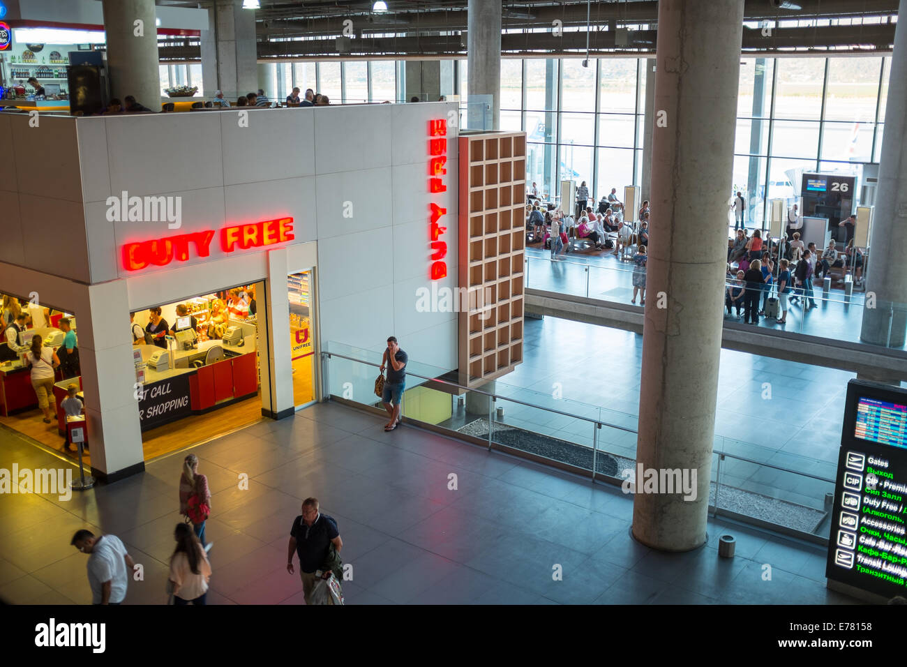 Flughafen Dalaman, Türkei Stockfoto