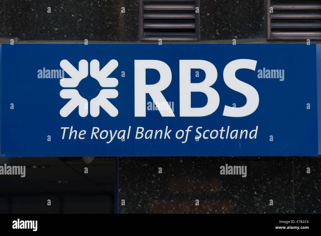 Royal Bank of Scotland (RBS) Logo. Stockfoto