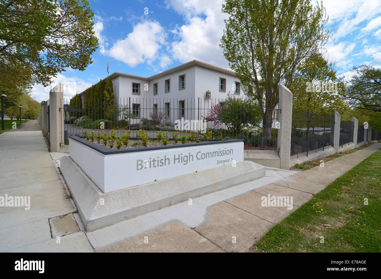 Die British High Commission in Canberra, Australien Stockfoto