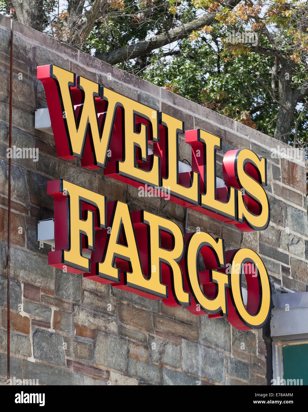 Wells Fargo Zeichen - USA Stockfoto