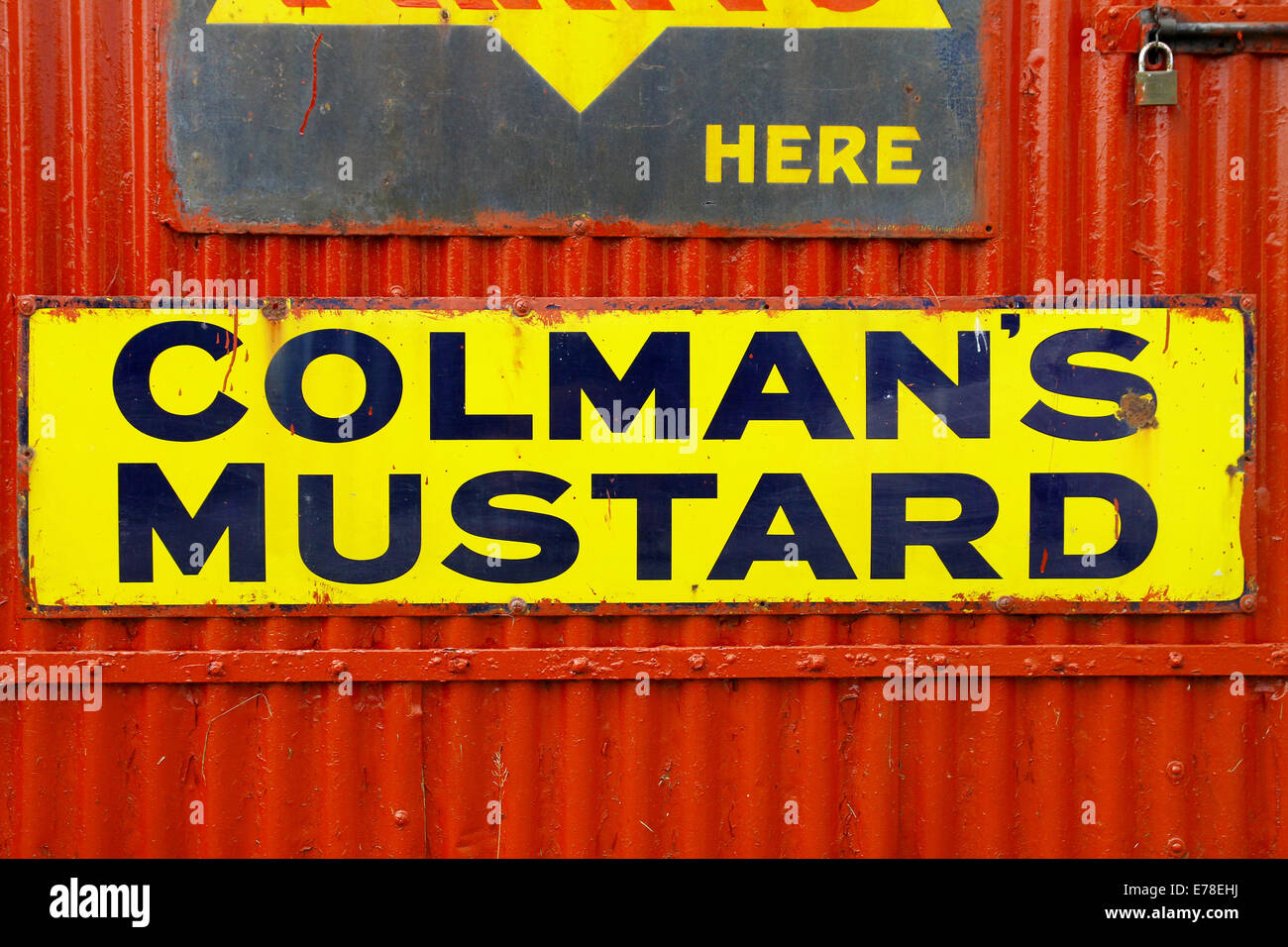 Vintage Zeichen Stockfoto