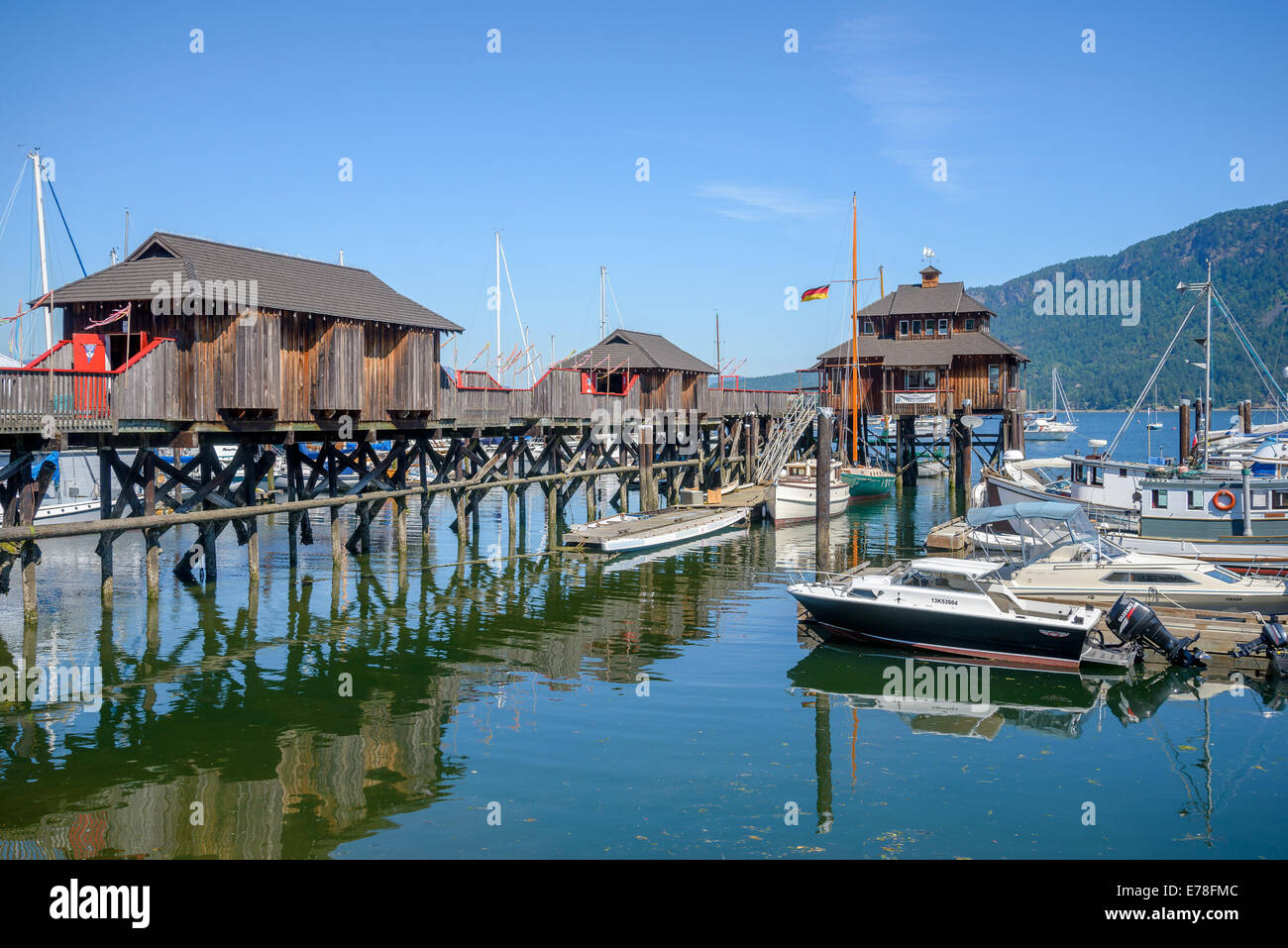 Cowichan Bay, British Columbia, Kanada Stockfoto