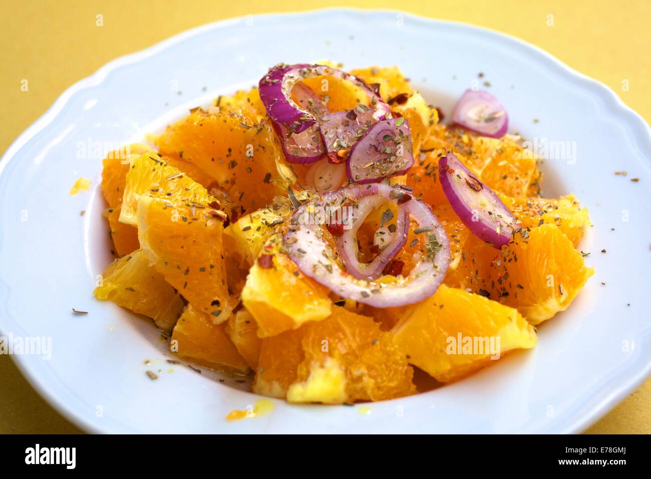 Sizilianischer Salat, Sizilien, Italien, Südeuropa Stockfoto