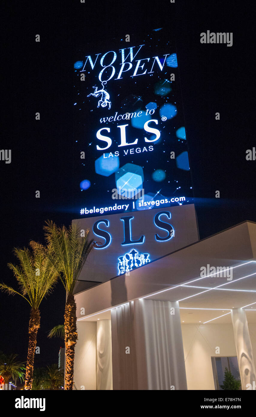 Die SLS Hotel & Casino in Las Vegas Stockfoto