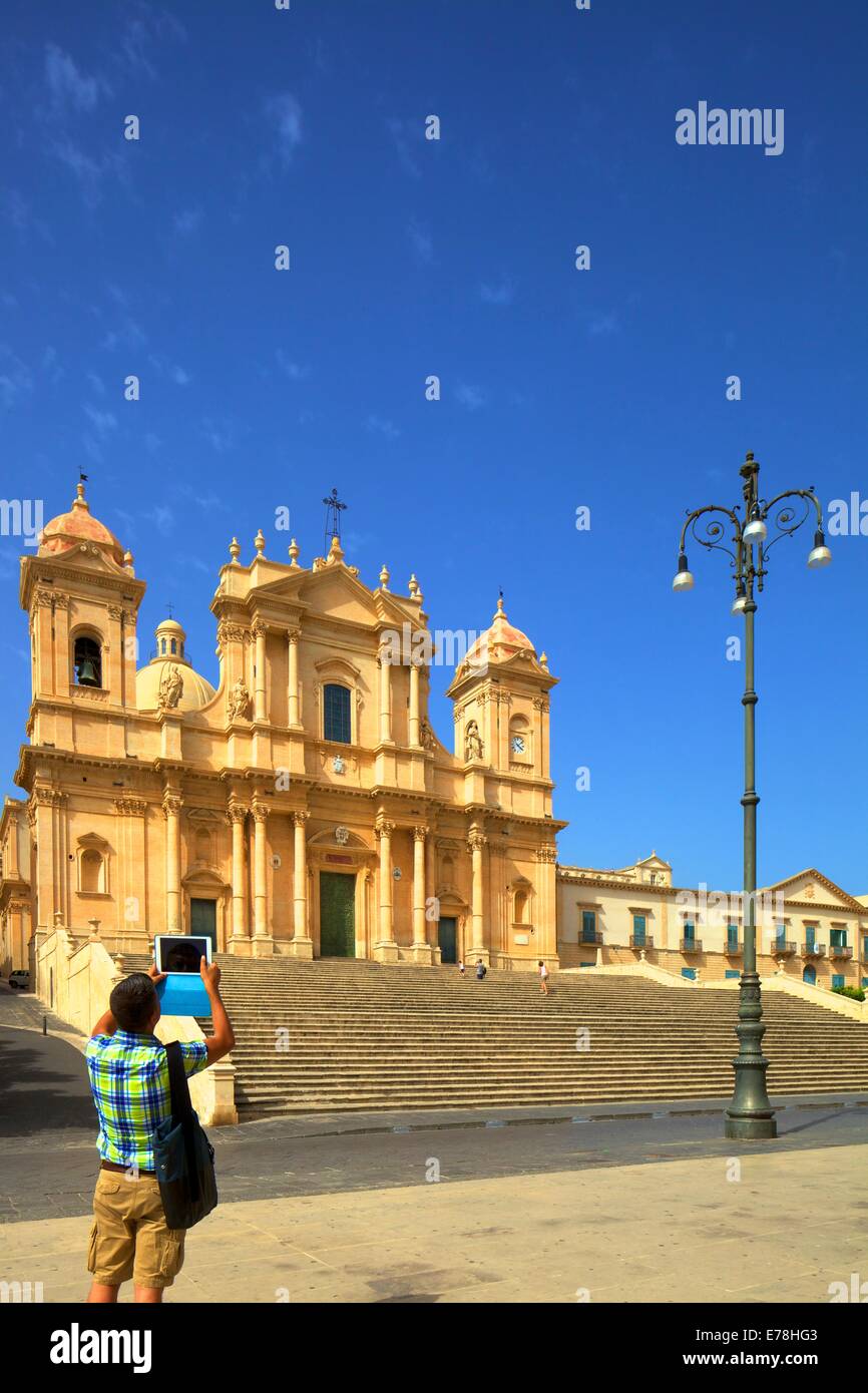 San Nicolo Kathedrale, Noto, Sizilien, Italien, Südeuropa Stockfoto