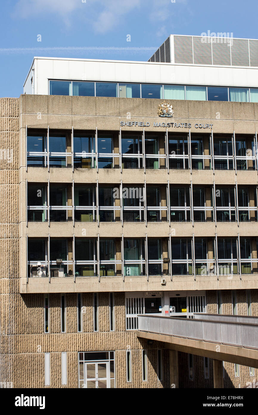 Sheffield Magistrates Court in Sheffield, South Yorkshire UK Stockfoto