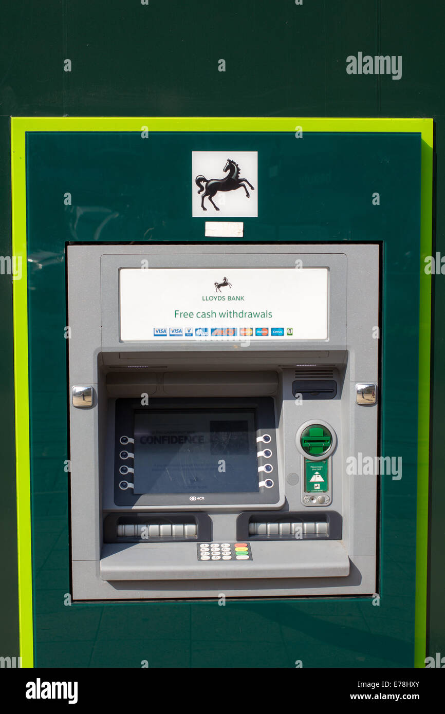 Lloyds TSB Geldautomaten Stockfoto