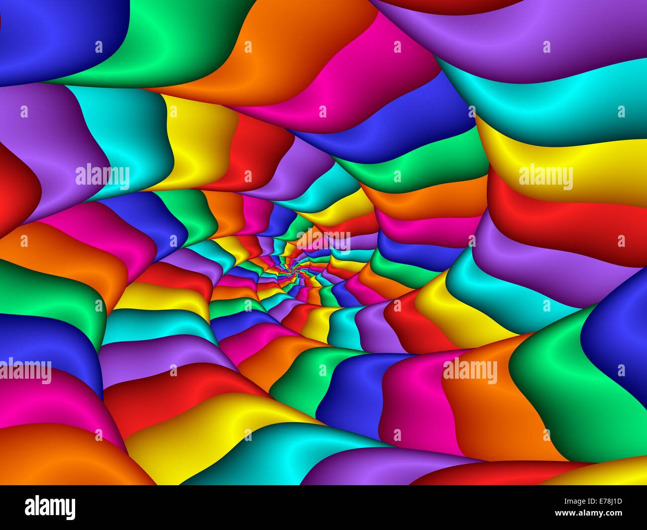 Kunst-Hintergrund "Regenbogen-Spirale" 2,8x1,5 M - Vinyl, Für Fotografie, Studio, YouTube, Party