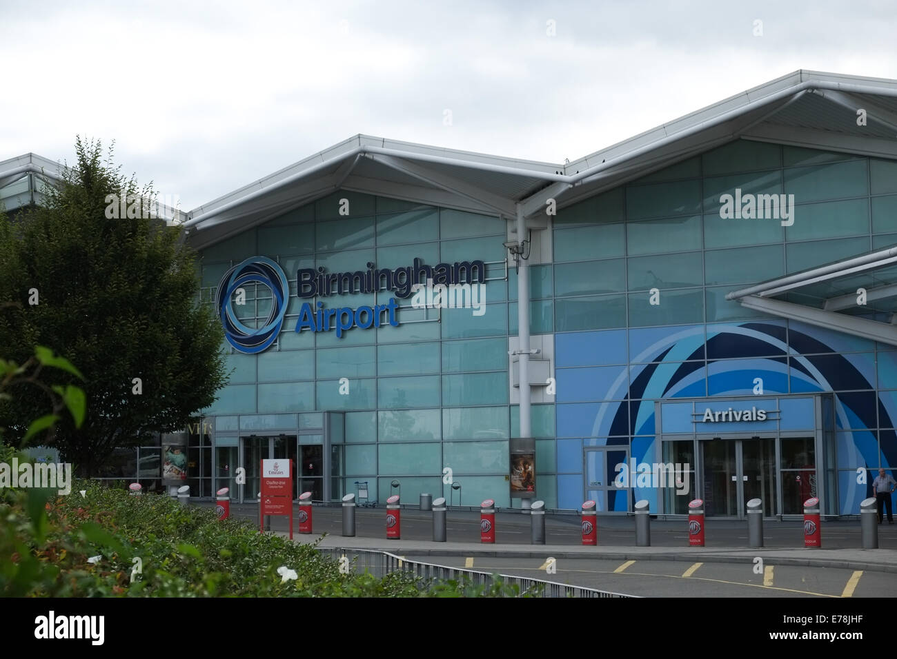 Terminalgebäude am internationalen Flughafen von Birmingham Stockfoto