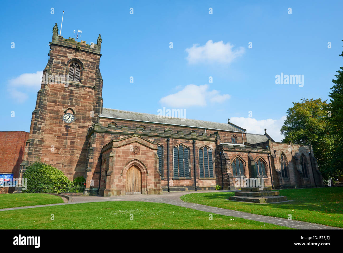 Pfarrei Kirche Saint Luke Church Street Cannock Staffordshire UK Stockfoto