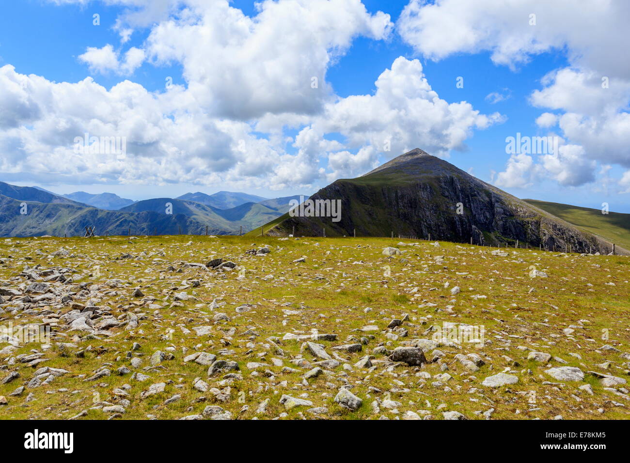 Elidir Fawr betrachtet aus Mynydd Perfedd, Snowdonia Stockfoto