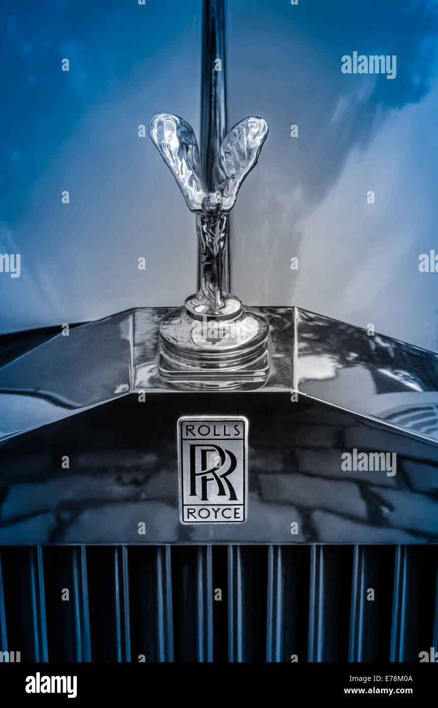 LONDON, UK - 30. August 2014: Rolls-Royce Silver Shadow Auto Stockfoto