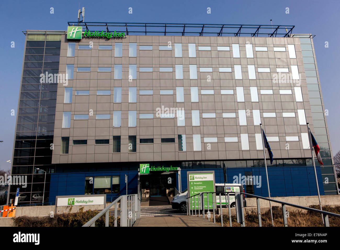 Hotel Holiday Inn Prague Airport, dem Flughafen Ruzyně Stockfoto