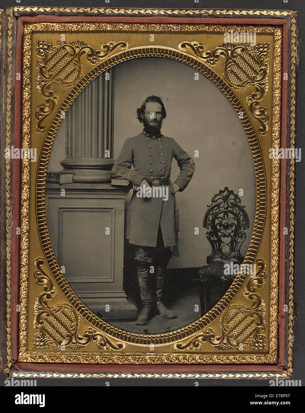 [Oberst Felix L Preis Co I, 14. Infanterie in Georgien Stockfoto