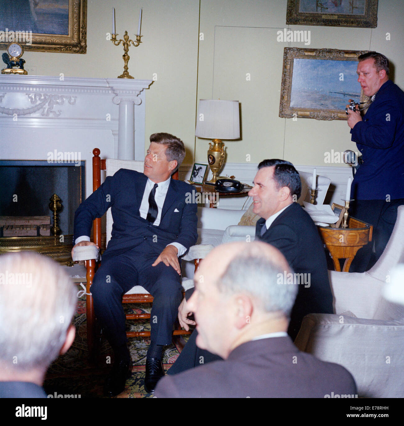 Präsident John f. Kennedy trifft sich mit Andrei Gromyko, Stockfoto