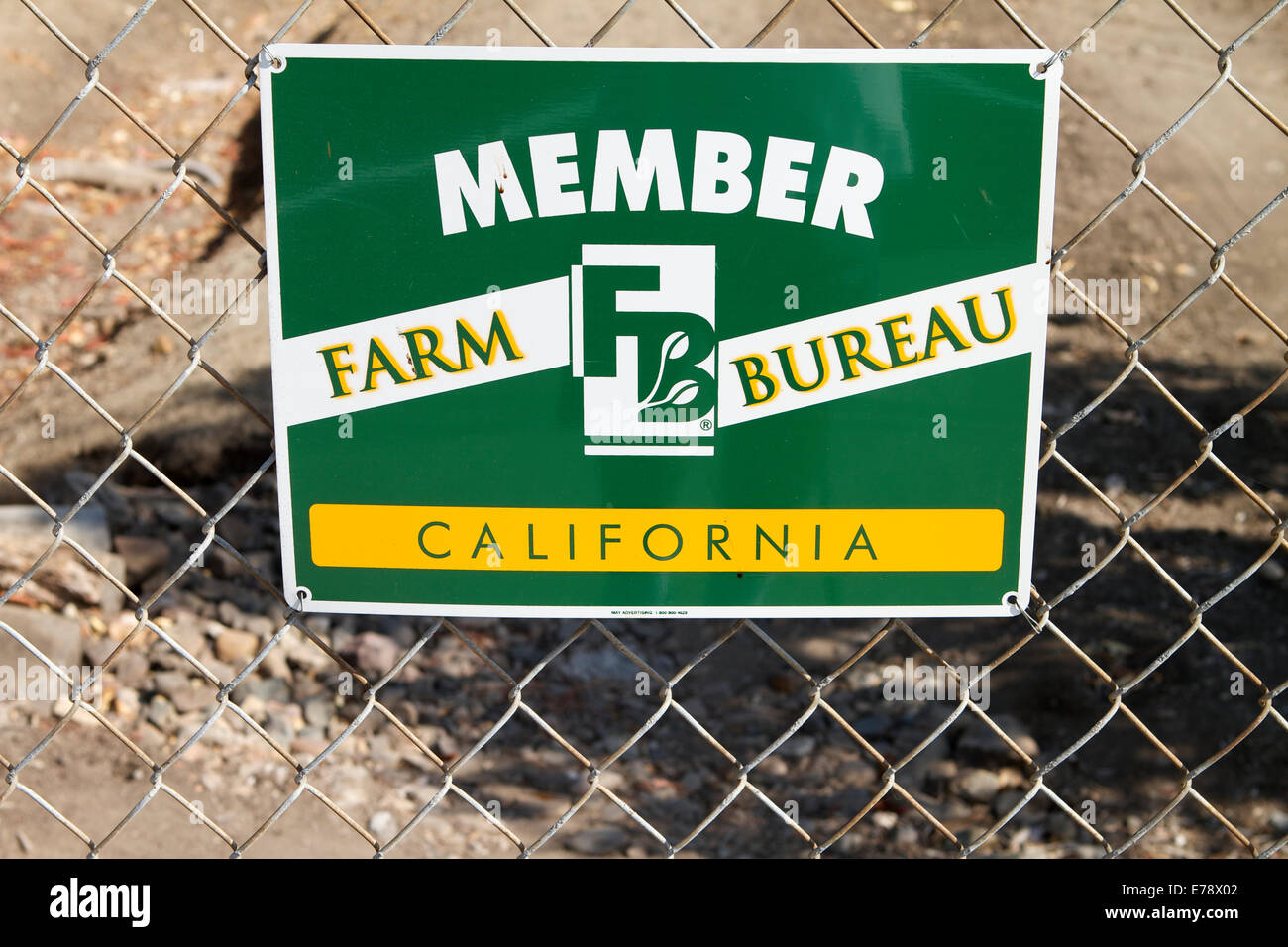er Kalifornien Farm Bureau Federation ist eine nichtstaatliche, gemeinnützige, freiwillige Mitgliedschaft California corporation Stockfoto