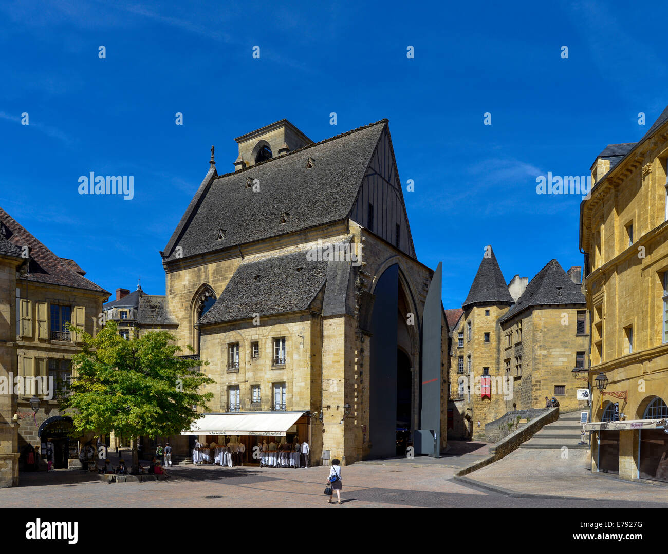 Eglise Ste-Marie, Sarlat la Caneda, Périgord Noir, Dordogne, Aquitaine, Frankreich Stockfoto