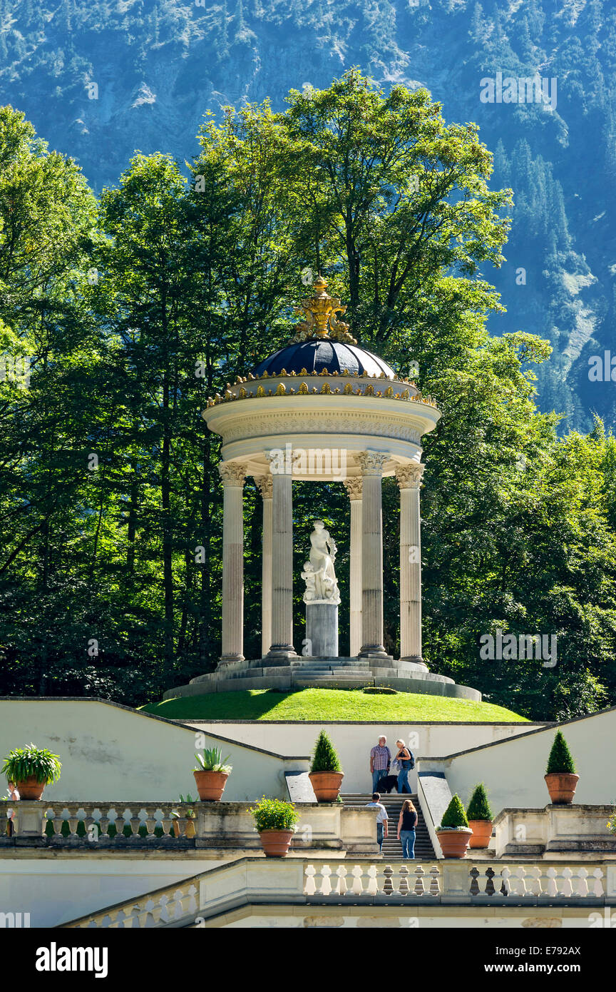 Venus-Tempel, Schlosspark, Schloss Linderhof, Upper Bavaria, Bavaria, Germany Stockfoto