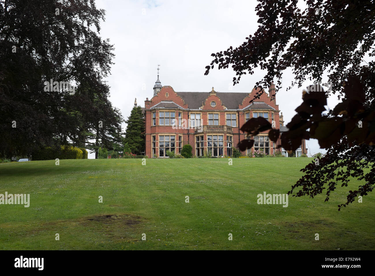 Große grand Manor House English Countryside Stockfoto