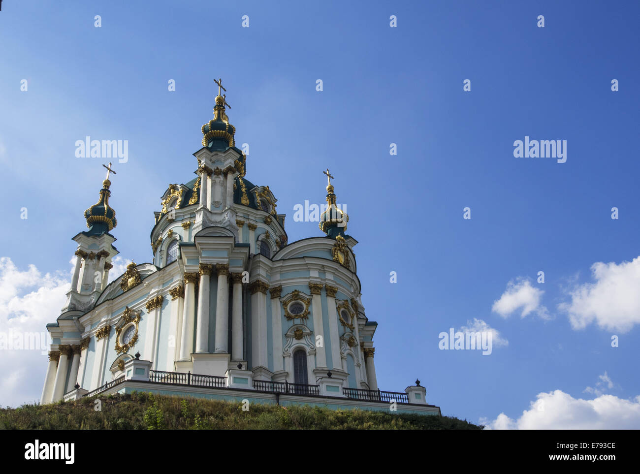 9. September 2014 - ist St. Andrews Kathedrale, Andreas Abstieg der Oberseite der berühmten Pilger-Ort, Kiew. © Igor Golovniov/ZUMA Draht/Alamy Live-Nachrichten Stockfoto