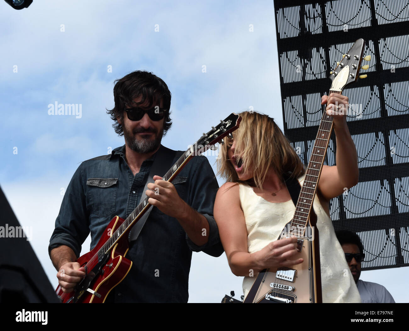 Sep 7, 2014 - Arrington, Virginia, USA - Grace Potter & die Nachtszenen führen auf der Oak Ridge Farm Lockn Musik Festival 2014. (Kredit-Bild: © Jeff Moore/ZUMA Wire/ZUMAPRESS.com) Stockfoto