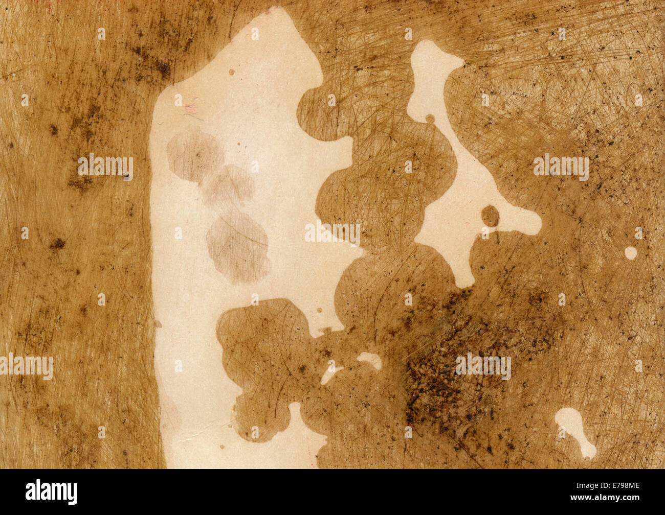 alten Grunge schmutziges Papier Seite Blatthintergrund Stockfoto