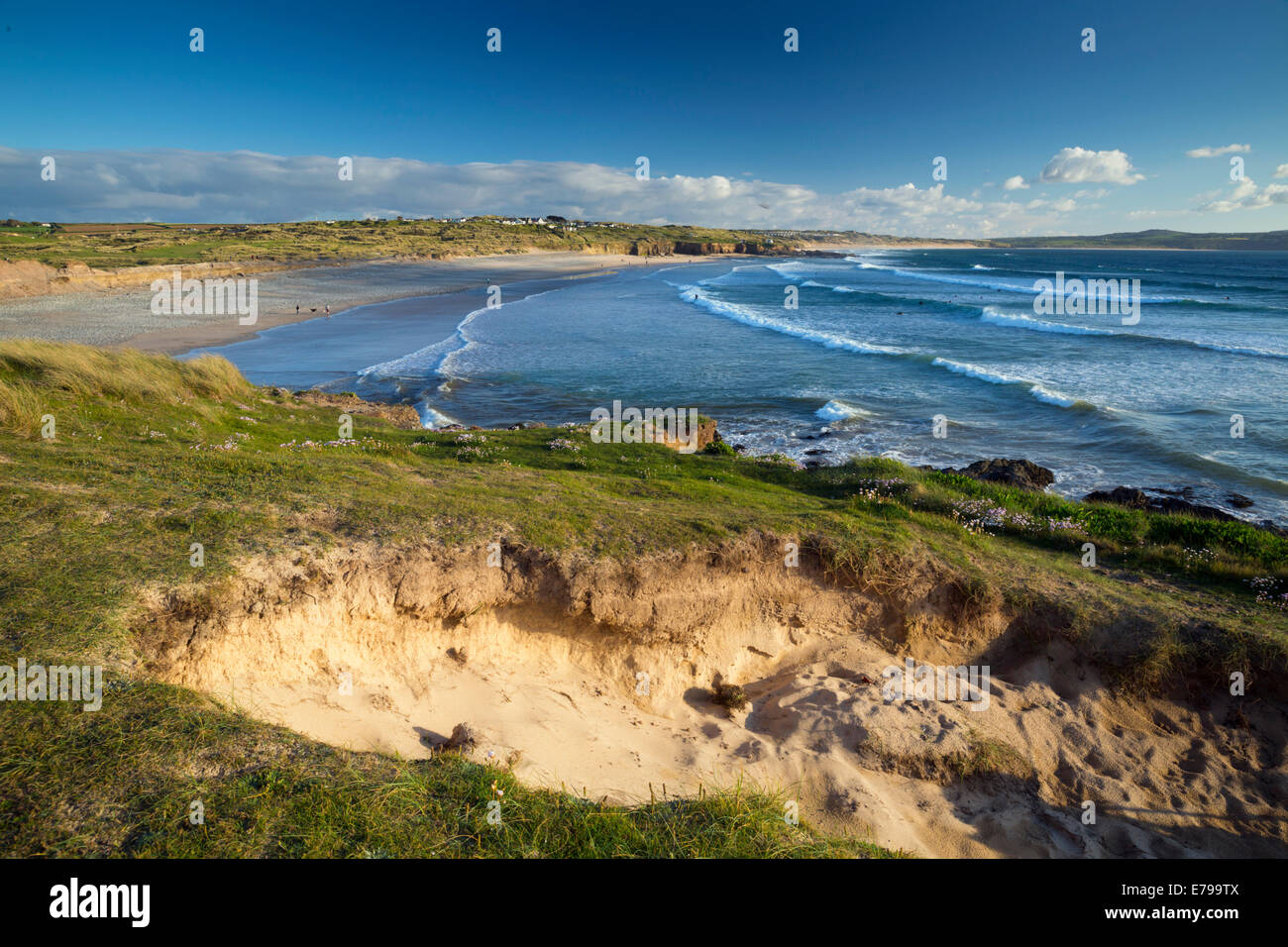 Gwithian; Die Verwendung von Polarisator; St Ives Bay; Cornwall; UK Stockfoto