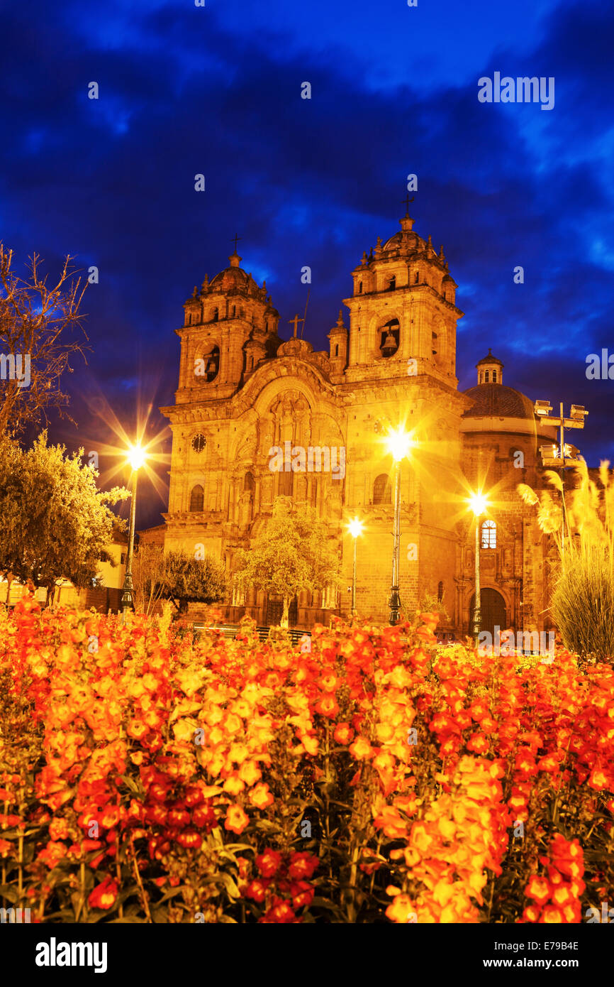 Kirche der Jesuiten - Iglesia De La Compania de Jesus. Cuzco, Peru. Stockfoto
