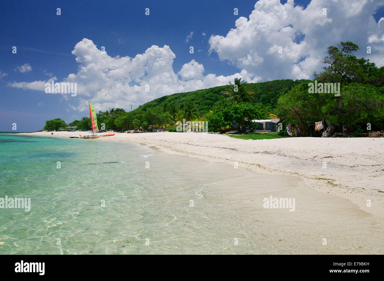 Strand in Playa Jibacoa, Kuba Stockfoto