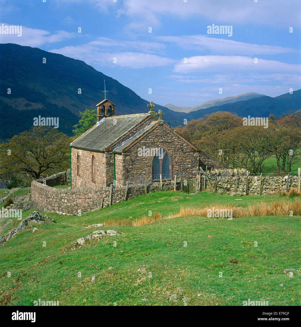 St. James Kirche Buttermere Cumbria Stockfoto