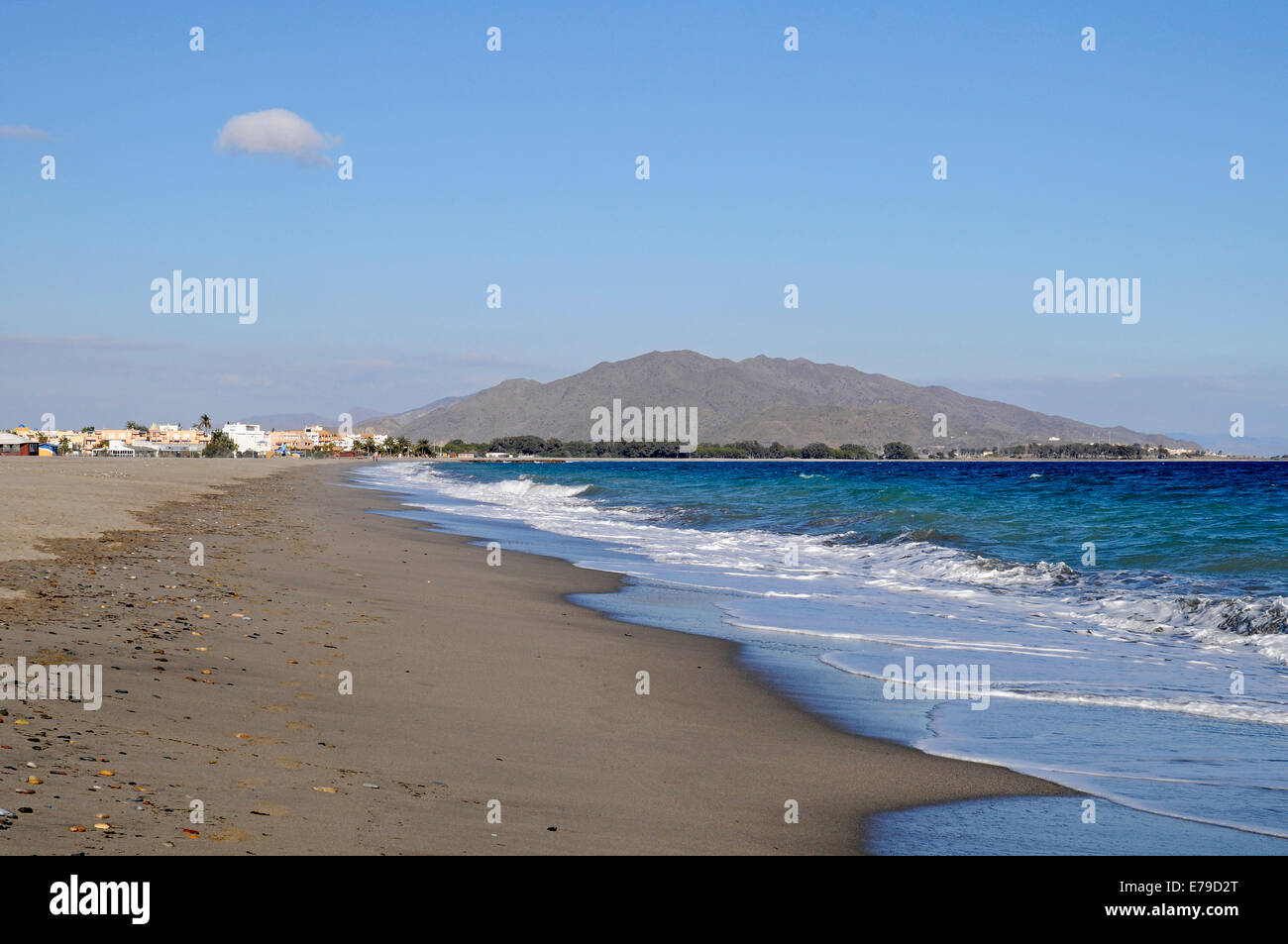 Playa El Playazo, Playas de Vera, beach, Mojacar, Provinz Almería, Andalusien, Spanien Stockfoto
