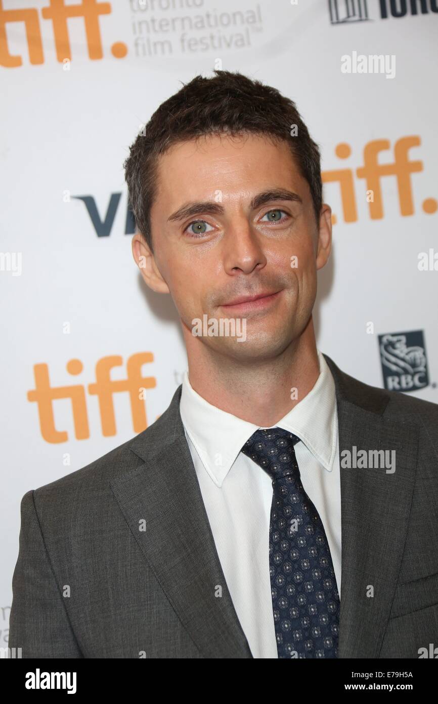 Toronto, Kanada. 09. Sep, 2014. Schauspieler Matthew Goode besucht die Premiere von "The Imitation Game" während der 39. Toronto International Film Festival (TIFF) in Toronto, Kanada, 9. September 2014. Foto: Hubert Boesl - Achtung! KEIN Kabel-SERVICE-/ Dpa/Alamy Live News Stockfoto