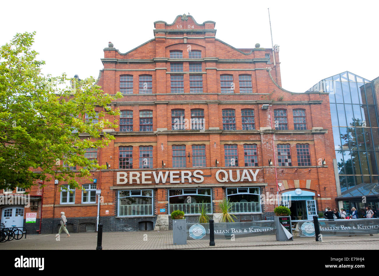Brauer-Kai Gebäude früher Devenish Brauerei in Weymouth, Dorset, England Stockfoto