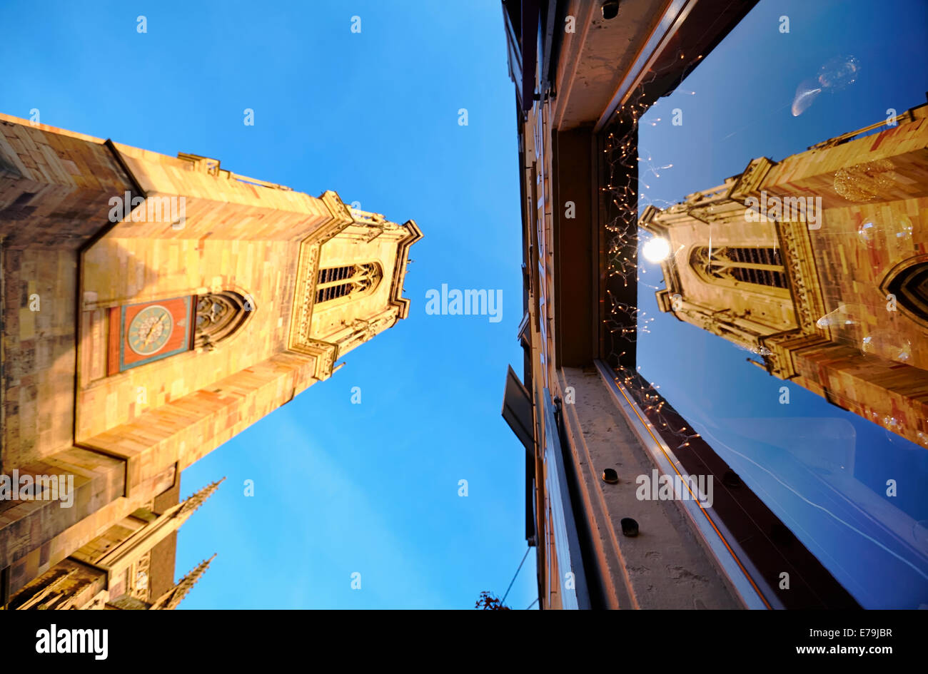 Saint Martin«s collegiate church, Colmar, Haut-rhin, Alsace, France Stockfoto