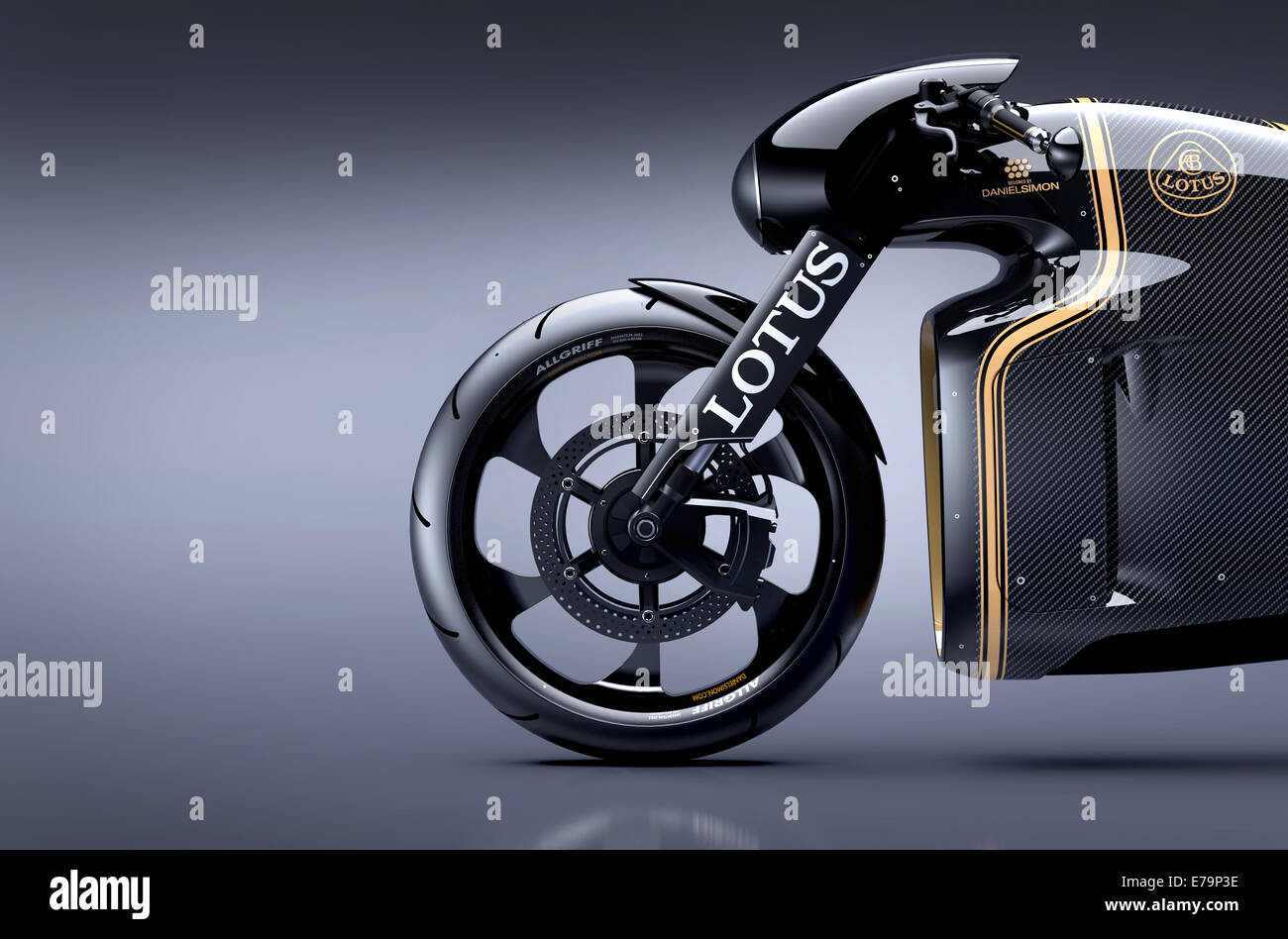 Im Wesentlichen ein Lotus nur dem Namen, ist das Lotus c-01 Motorrad eine  400 Pfund 200 PS Schritt Rakete entwickelt von einem Team bestehend aus  Deutschlands Kodewa Leistung Motorräder und Holzer Group