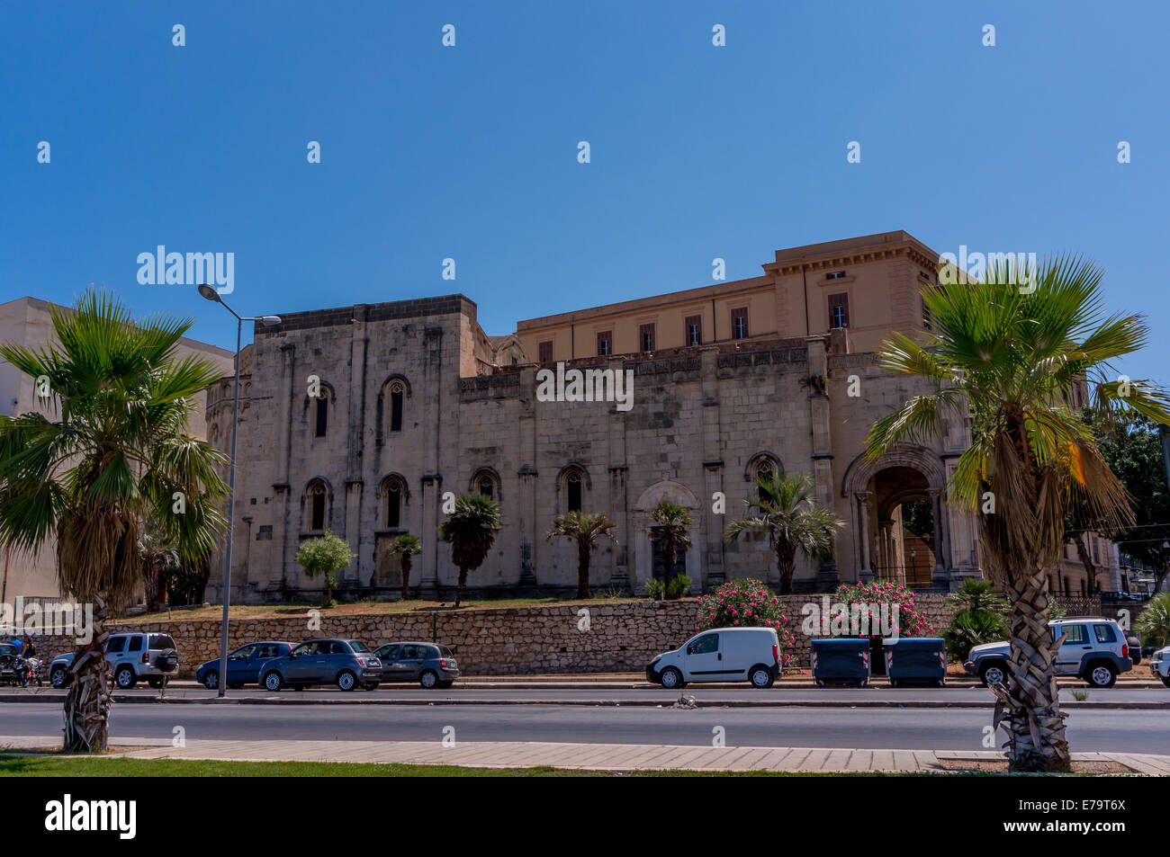 Blick auf die Kirche Santa Maria della Catena in Palermo, Sizilien Stockfoto