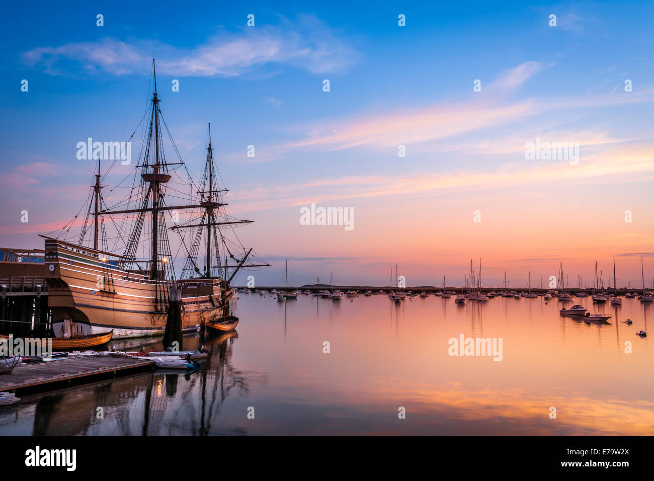 Mayflower-Sunrise Stockfoto