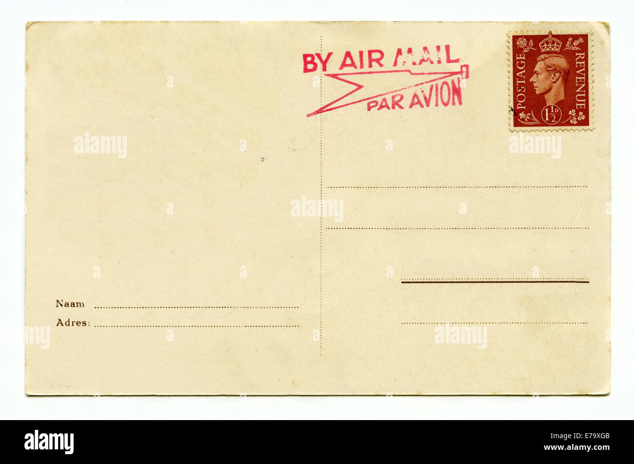 Frankierte Briefmarke Ausgeschnittene Stockfotos und -bilder - Alamy
